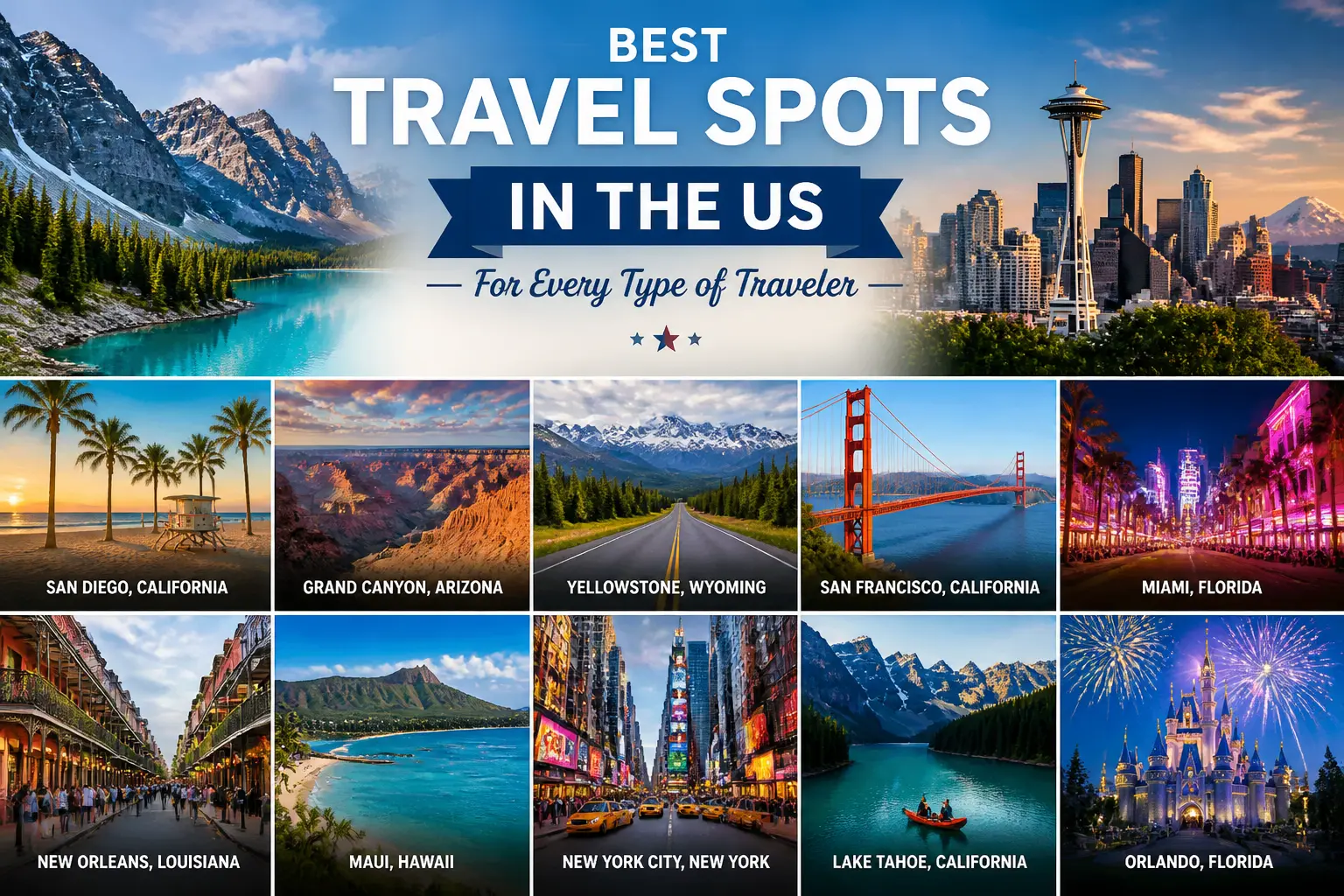 travel spots in the US